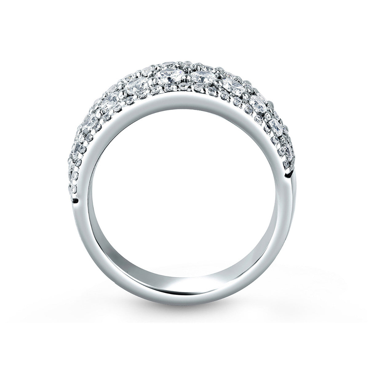 A. Jaffe Five Row Shared Prong Diamond Anniversary Ring WR0800/226