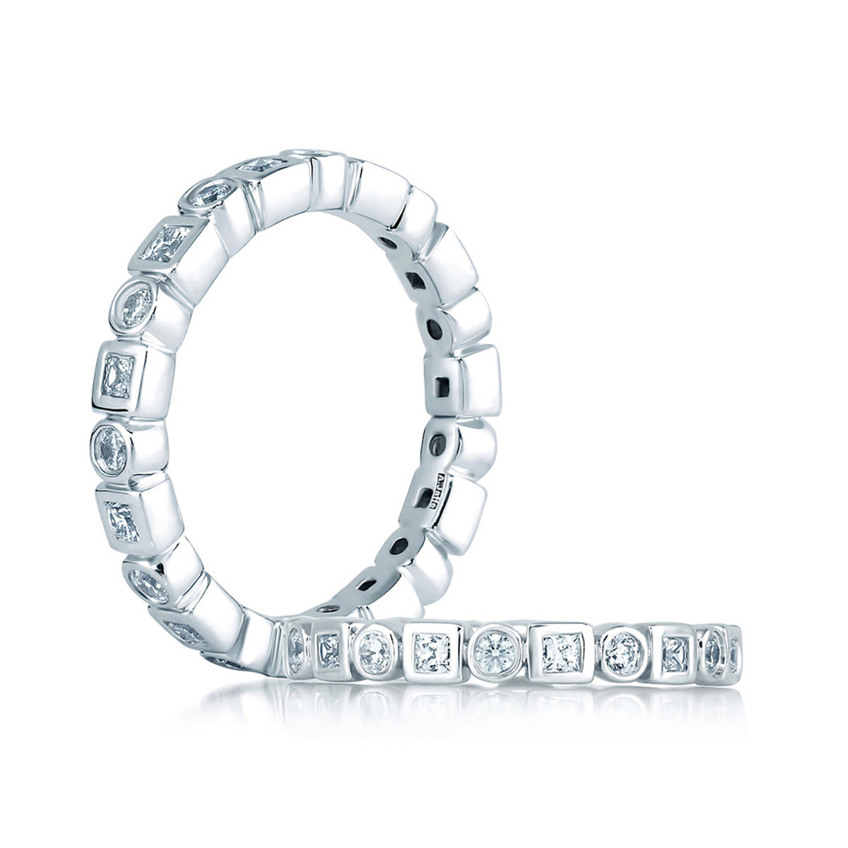A. Jaffe Round & Princess Diamond Eternity Anniversary Ring WR0841/61