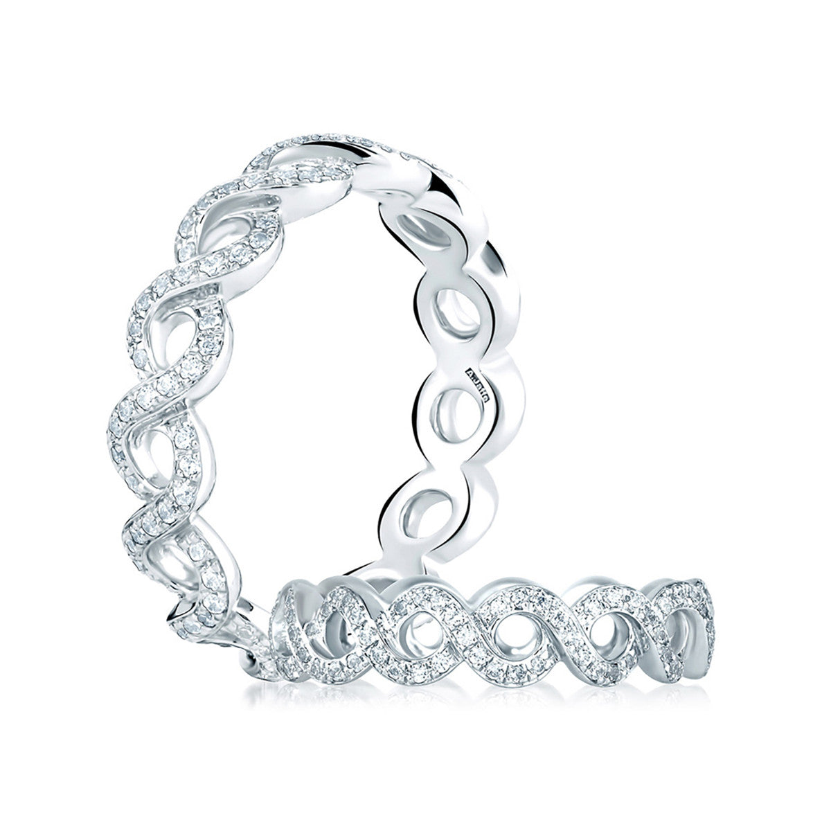 A. Jaffe Vine Motif Eternity Diamond Stackable Anniversary Ring WR0850/47