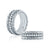 A. Jaffe Three Row Quilted Diamond Eternity Anniversary Band WR1052Q/90