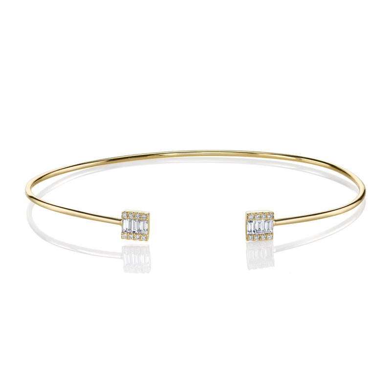 Baguette & Round Diamond Bracelet – SES Creations