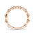14K Rose Gold 0.12ct. Diamond Scalloped Stackable Fashion Ring