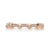 14K Rose Gold 0.12ct. Diamond Scalloped Stackable Fashion Ring