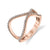 14K Rose Gold 0.22ct. Diamond Openwork Fashion Ring