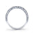 Mars Bridal 14K White Gold Milgrain & Hand Engraved Detailing Diamond Wedding Ring 13010B