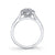 Mars Bridal Vintage Bezel Cushion Halo with Milgrain Detailing Diamond Engagement Ring 25400