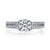 Mars Bridal Signature Double Row w/ Embellished Profile Diamond Engagement Ring 25038