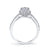 Mars Bridal Signature Double Row w/ Embellished Profile Diamond Engagement Ring 25038
