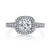 Mars Bridal Vintage Cushion Halo w/ Milgrain Detail & Embellished Profile Diamond Engagement Ring 25530
