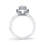Mars Bridal Vintage Cushion Halo w/ Milgrain Detail & Embellished Profile Diamond Engagement Ring 25530