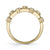 14K Yellow Gold 0.49ct. Diamond Bezel Set Multi Band Fashion Ring