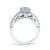 Mars Bridal Signature Split Shank w/ Embellished Profile Design Diamond Engagement Ring 25990