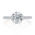 A.Jaffe Classic Diamond with Side Accents And Pave Band Engagement Ring MECOV2777/183