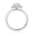 A.Jaffe Classic Diamond with Side Accents And Pave Band Engagement Ring MECOV2777/183